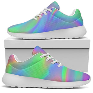 Psychedelic Holographic Trippy Print Sport Shoes GearFrost