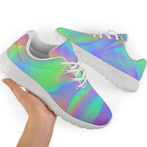 Psychedelic Holographic Trippy Print Sport Shoes GearFrost