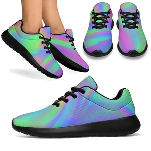 Psychedelic Holographic Trippy Print Sport Shoes GearFrost