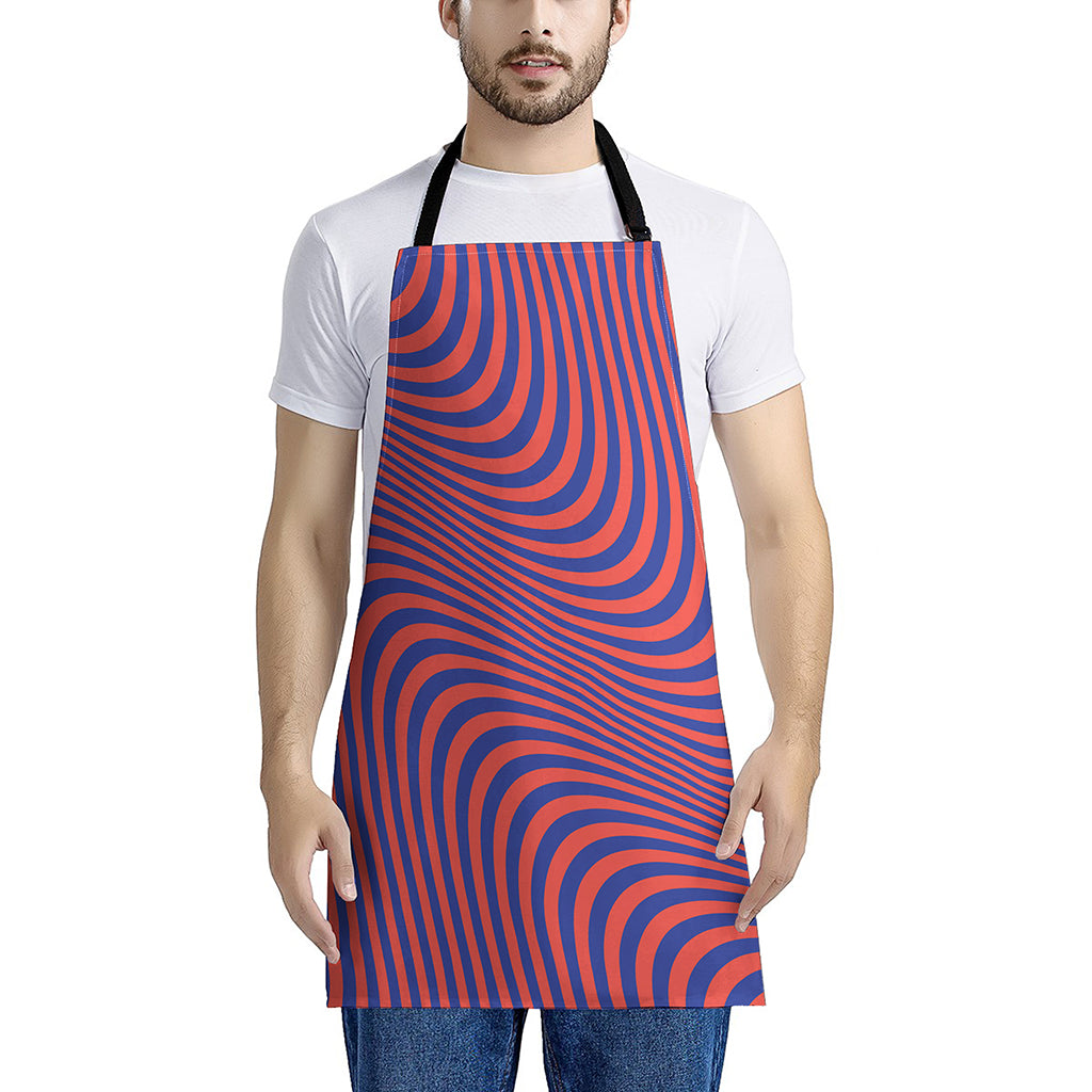 Psychedelic Illusion Print Apron