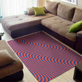 Psychedelic Illusion Print Floor Mat