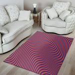 Psychedelic Illusion Print Area Rug