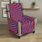 Psychedelic Illusion Print Armchair Protector