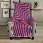 Psychedelic Illusion Print Armchair Protector