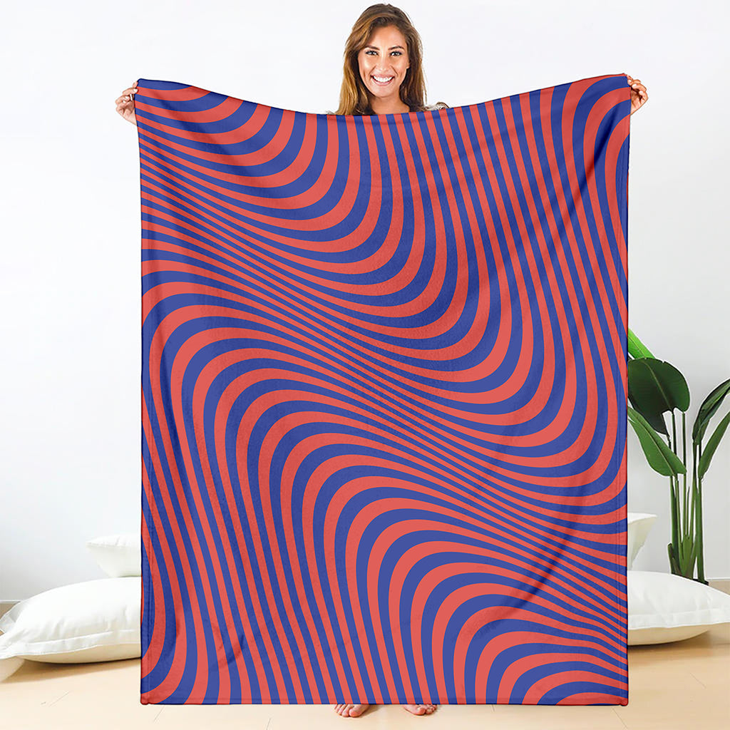 Psychedelic Illusion Print Blanket