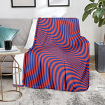 Psychedelic Illusion Print Blanket