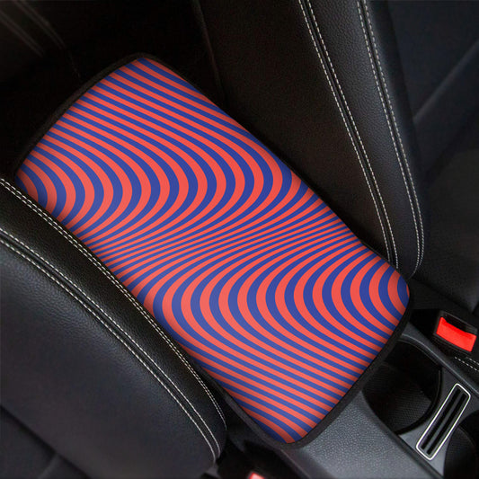 Psychedelic Illusion Print Car Center Console Cover