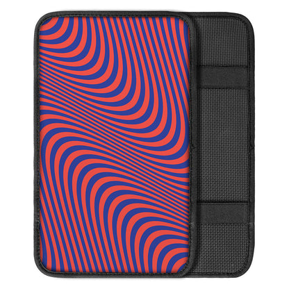 Psychedelic Illusion Print Car Center Console Cover
