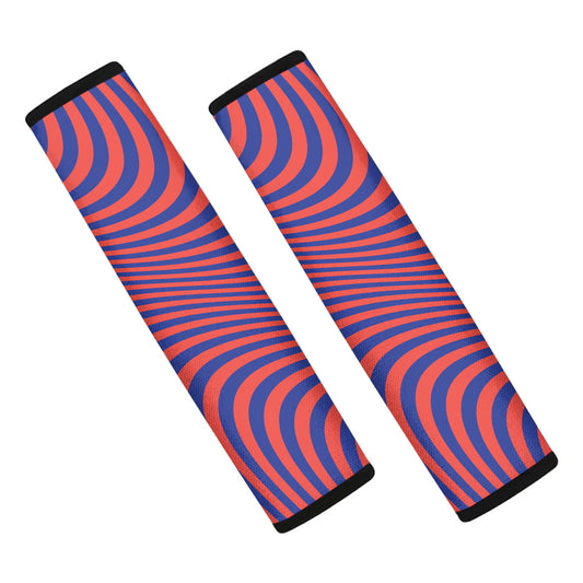 Psychedelic Illusion Print Car Seat Belt Covers