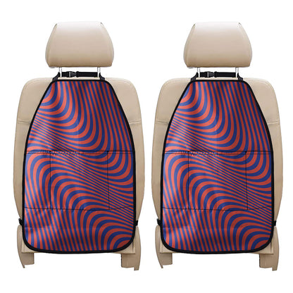 Psychedelic Illusion Print Car Seat Organizers