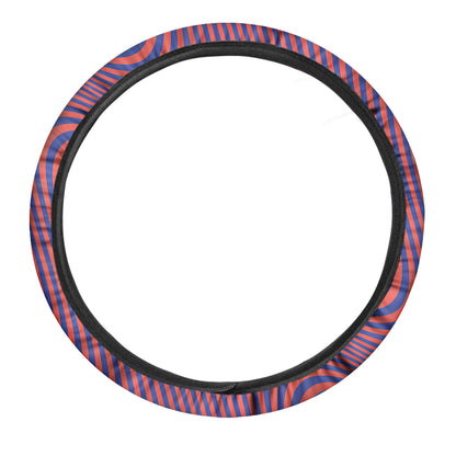 Psychedelic Illusion Print Car Steering Wheel Cover