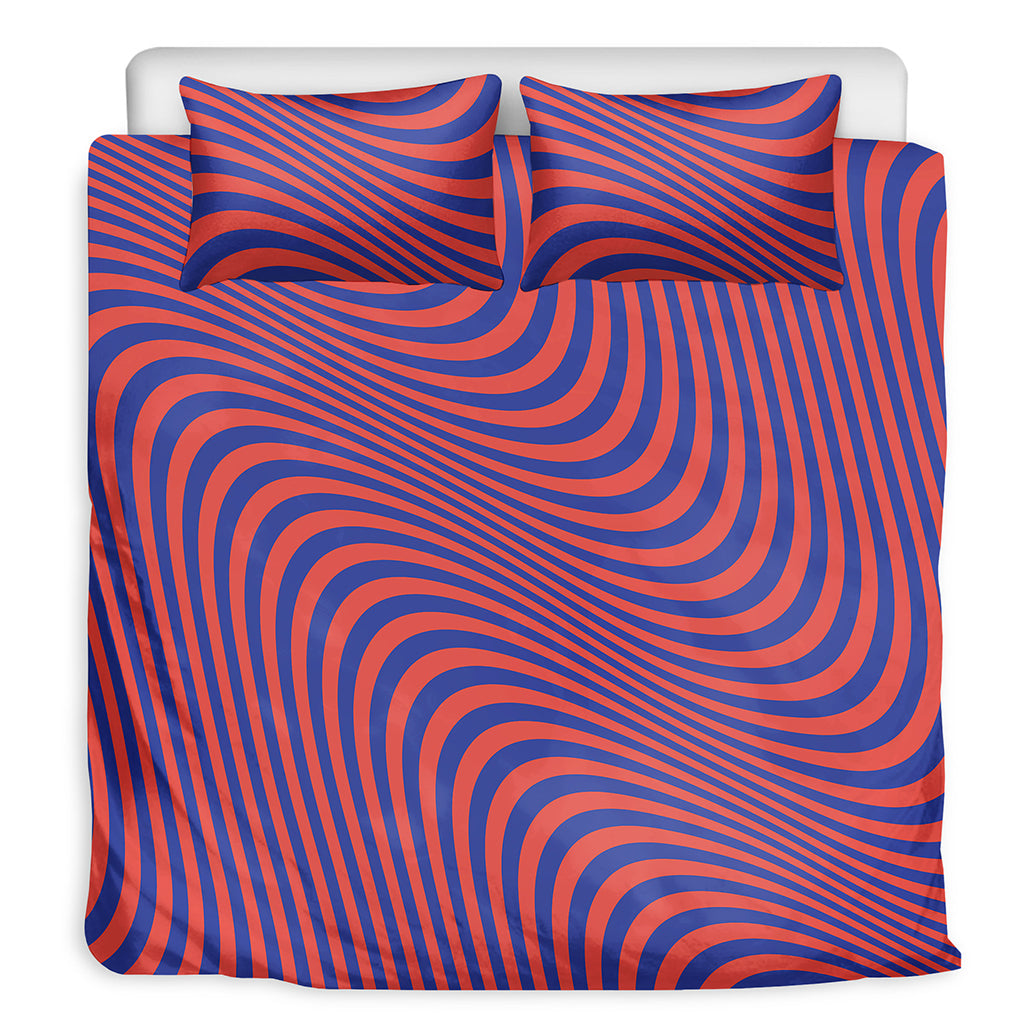 Psychedelic Illusion Print Duvet Cover Bedding Set