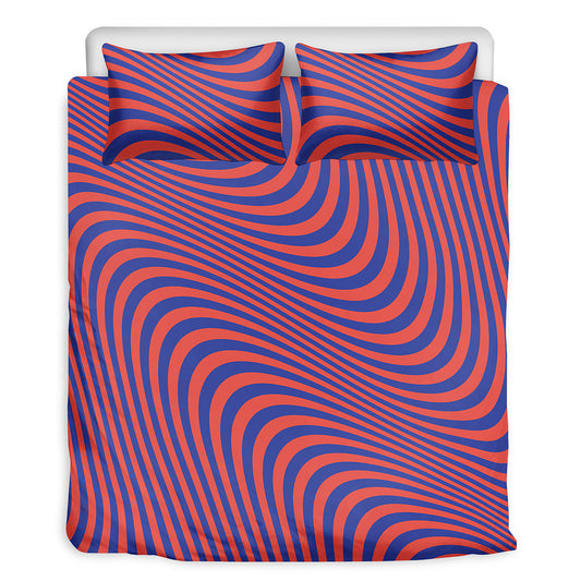 Psychedelic Illusion Print Duvet Cover Bedding Set