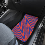 Psychedelic Illusion Print Front and Back Car Floor Mats