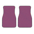Psychedelic Illusion Print Front Car Floor Mats