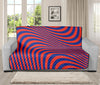 Psychedelic Illusion Print Futon Protector