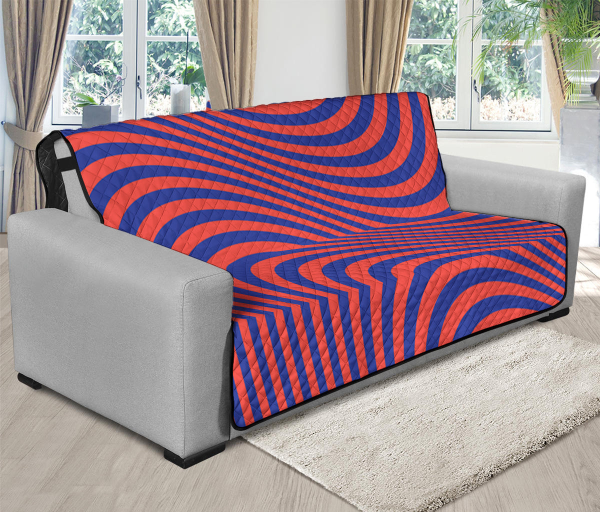 Psychedelic Illusion Print Futon Protector