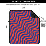 Psychedelic Illusion Print Futon Protector