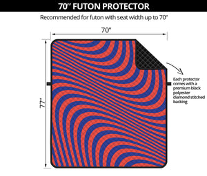 Psychedelic Illusion Print Futon Protector