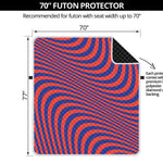 Psychedelic Illusion Print Futon Protector