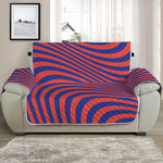 Psychedelic Illusion Print Half Sofa Protector