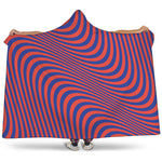 Psychedelic Illusion Print Hooded Blanket