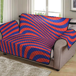 Psychedelic Illusion Print Loveseat Protector