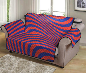 Psychedelic Illusion Print Loveseat Protector