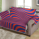 Psychedelic Illusion Print Loveseat Protector