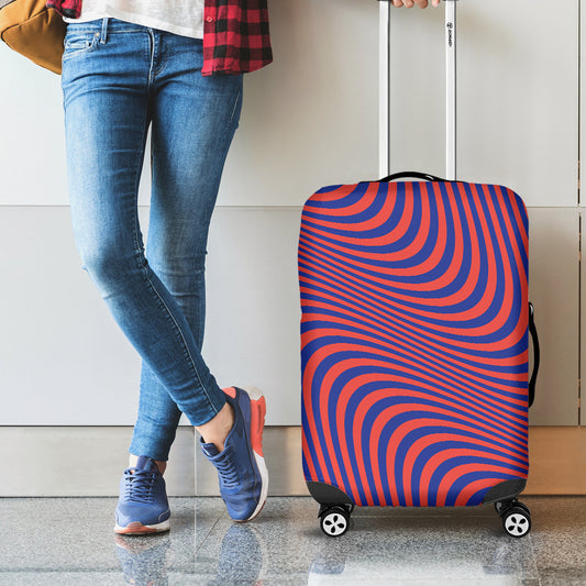 Psychedelic Illusion Print Luggage Cover