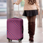 Psychedelic Illusion Print Luggage Cover