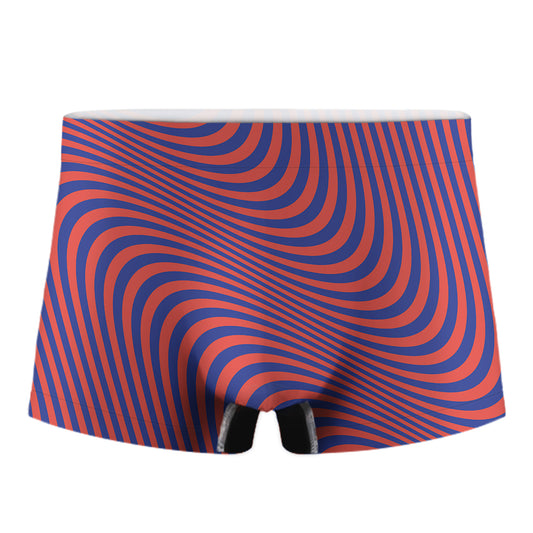 Psychedelic Illusion Print Men's Boxer Briefs