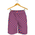Psychedelic Illusion Print Men's Shorts