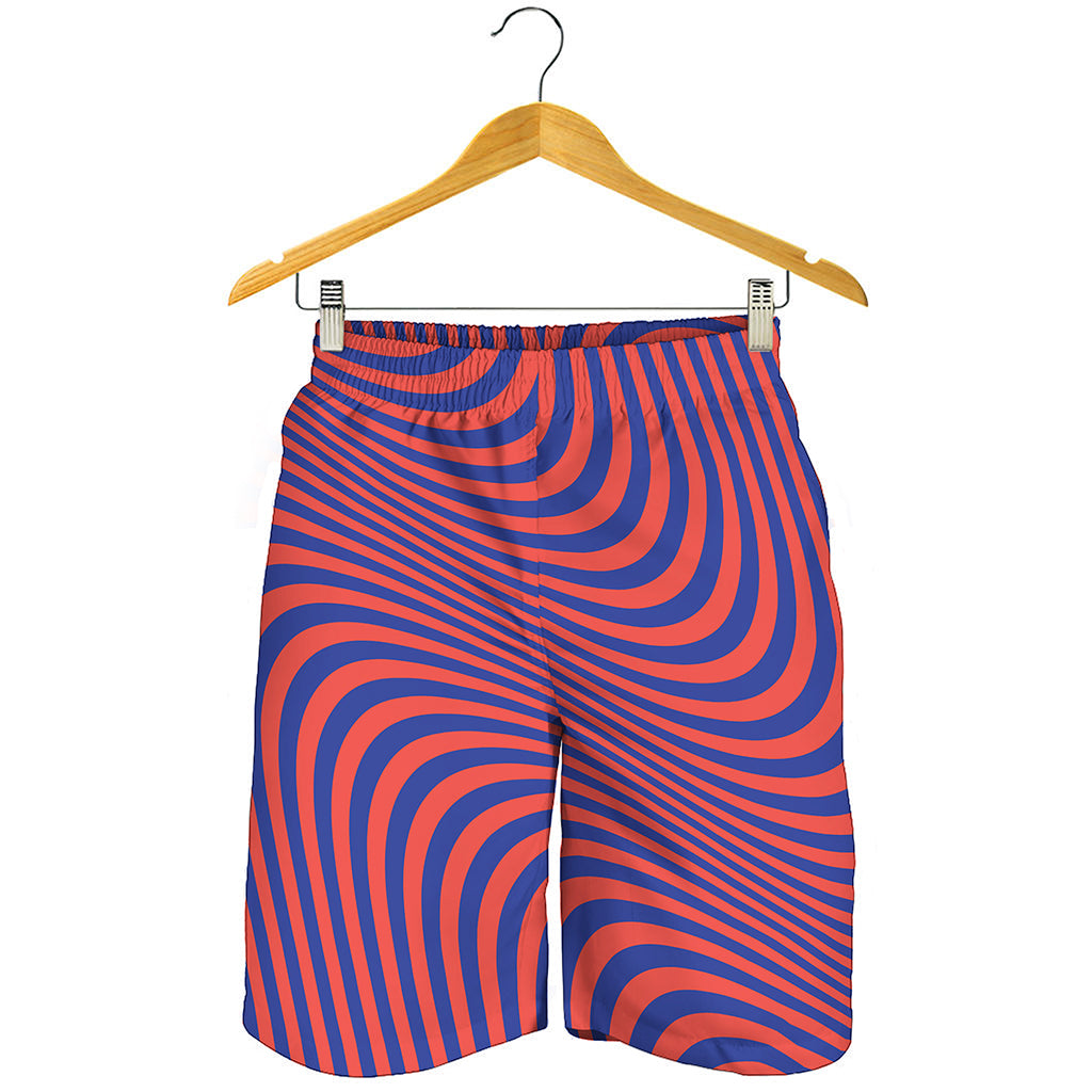 Psychedelic Illusion Print Men's Shorts