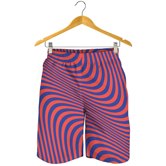 Psychedelic Illusion Print Men's Shorts