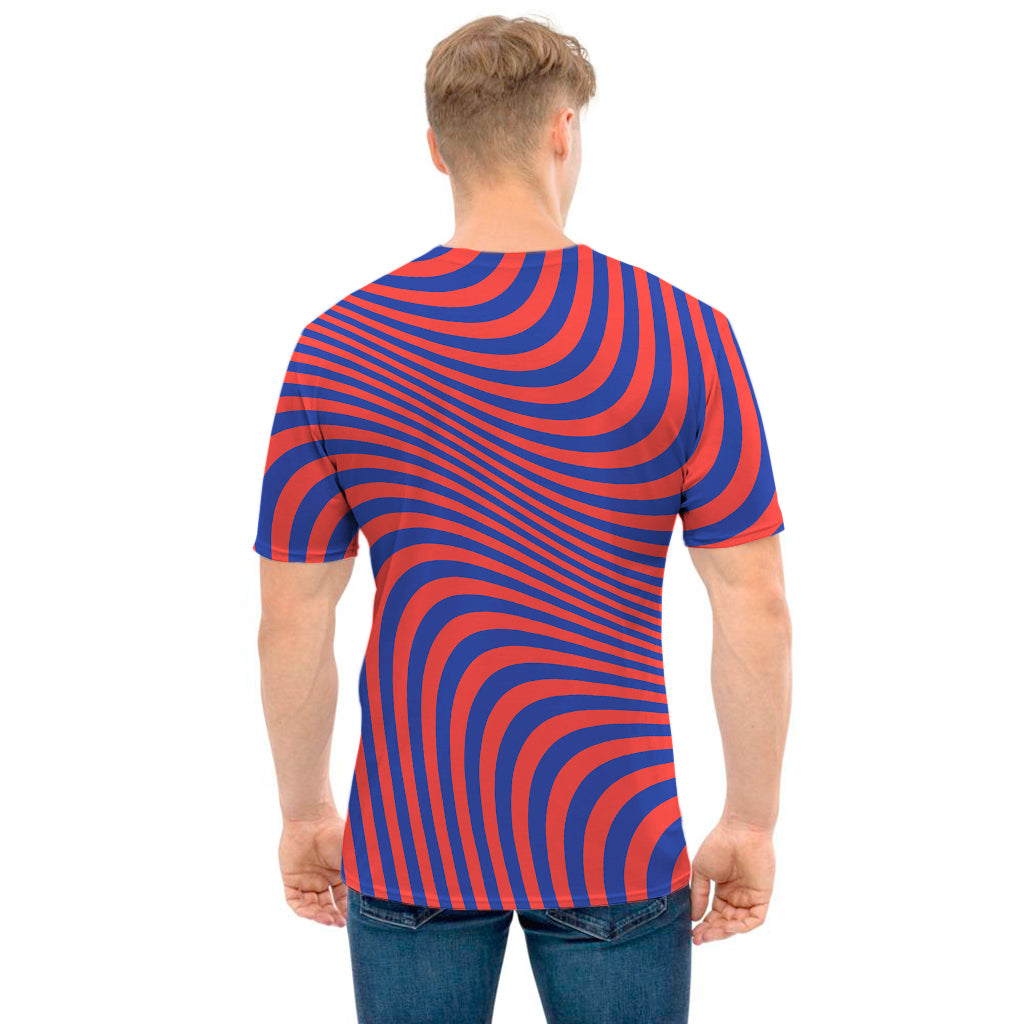 Psychedelic Illusion Print Men's T-Shirt