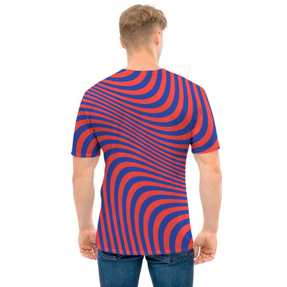Psychedelic Illusion Print Men's T-Shirt