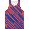 Psychedelic Illusion Print Men's Tank Top