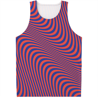 Psychedelic Illusion Print Men's Tank Top