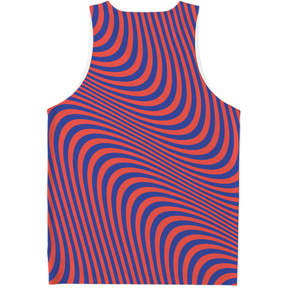 Psychedelic Illusion Print Men's Tank Top