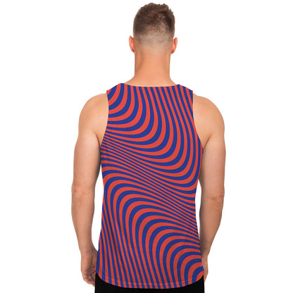 Psychedelic Illusion Print Men's Tank Top