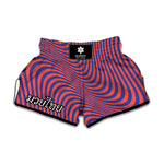 Psychedelic Illusion Print Muay Thai Boxing Shorts