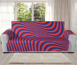 Psychedelic Illusion Print Oversized Sofa Protector