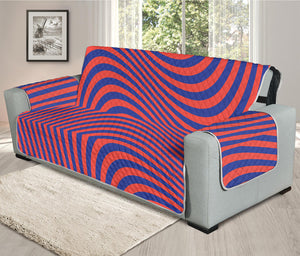 Psychedelic Illusion Print Oversized Sofa Protector