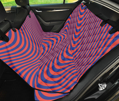 Psychedelic Illusion Print Pet Car Back Seat Cover
