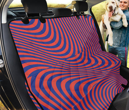Psychedelic Illusion Print Pet Car Back Seat Cover