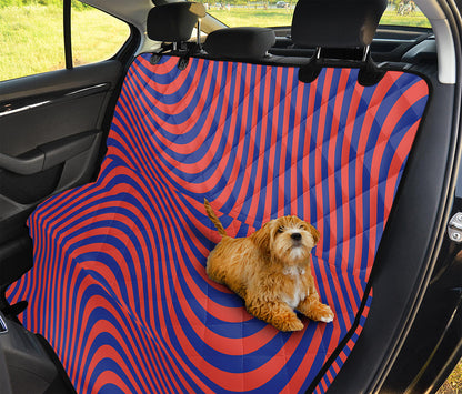 Psychedelic Illusion Print Pet Car Back Seat Cover