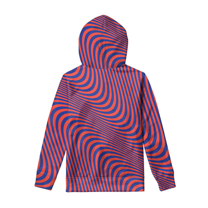 Psychedelic Illusion Print Pullover Hoodie