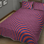 Psychedelic Illusion Print Quilt Bed Set