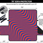 Psychedelic Illusion Print Sofa Protector